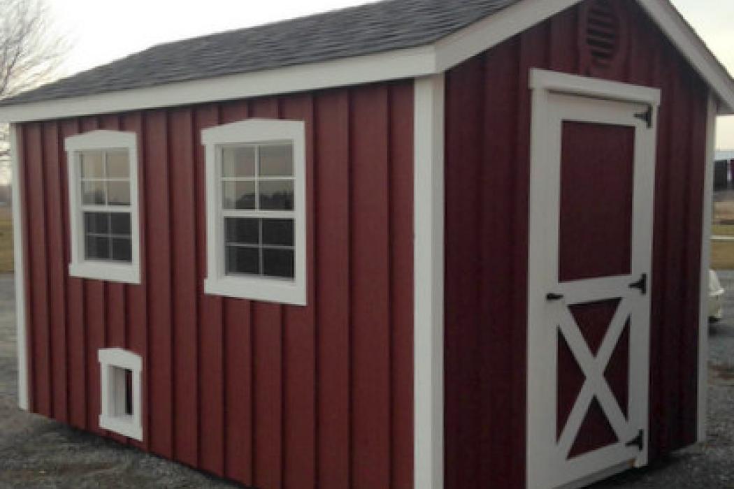 Custom Chicken CoopBoard and Batten Siding Lancaster County Barns